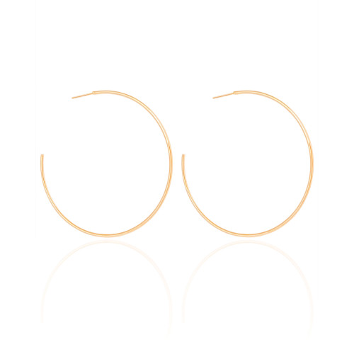 Brinco Argola Fio 6.0 cm Banhado a Ouro 18K