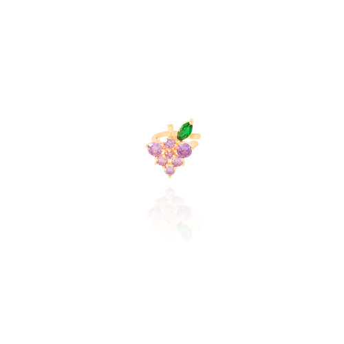 Piercing Uva Lado Direito Banhado a Ouro 18K