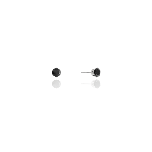 Brinco Ponto de Luz Preto 5 mm