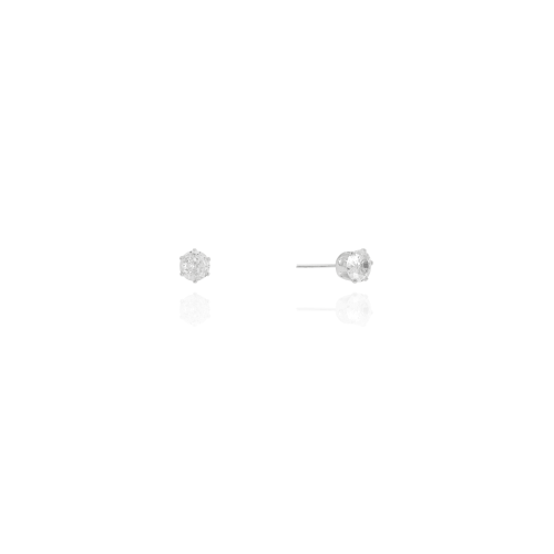 Brinco Ponto de Luz Cristal 5 mm