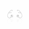 Ear Cuff Tarraxa Piercing Ródio Branco