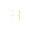 Ear Hook Ponto de Luz 2 MM Banhado a Ouro 18K