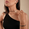 Choker Folhas Vazadas Ródio Branco