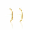 Ear Hook Filete Liso Banhado a Ouro 18K