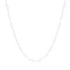 Gargantilha Longa Elos 3 mm Ródio Branco