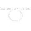 Choker Elos Ovais Ródio Branco