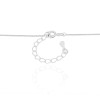 Gargantilha Veneziana Pingente Bola 8 mm Ródio Branco