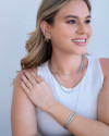 Choker Elos Lisos Ródio Branco