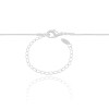 Gargantilha Longa Palito Ródio Branco - 70 cm