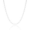 Choker Elos 3x9 mm Ródio Branco
