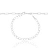 Choker Elos 3x9 mm Ródio Branco