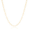 Gargantilha Elos 5 mm Lisos Banhado a Ouro 18K