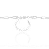 Gargantilha Elos 5 mm Lisos Ródio Branco
