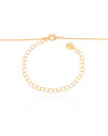 Gargantilha Veneziana com Pingente Redondo Liso Banhado a Ouro 18K - 45 cm
