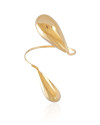 Bracelete Gotas Lisas Banhado a Ouro 18K