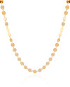 Choker Plaquinhas Redondas Flat Banhado a Ouro 18K