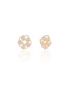 Brinco Redondo Pontos de Luz Cristal Banhado a Ouro 18K