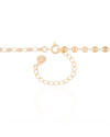 Gargantilha Plaquinhas Redondas 4 mm Banhado a Ouro 18K