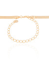 Choker Malha Fita 5 mm Banhado a Ouro 18K