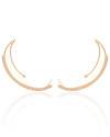 Ear Cuff Cravejado Cristal Banhado a Ouro 18K