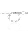 Choker Elos Ovais 7 mm Ródio Branco