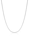 Gargantilha Rabo de Rato 1 mm Ródio Branco