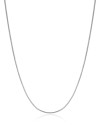Gargantilha Rabo de Rato 1 mm Ródio Branco