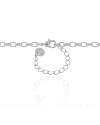 Gargantilha Elos 3 mm Ródio Branco