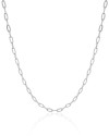 Choker Elos 3 mm Ródio Branco
