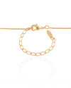 Gargantilha Coração Filho Menino Cravejado Cristal Banhado a Ouro 18K - 45 cm