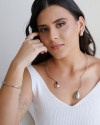 Brinco Gota Lisa 2.3 cm Ródio Branco