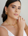 Choker Grumet 6.5 mm Banhado a Ouro 18K - 32 cm