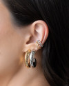 Piercing Entrelaçado Vazado Banhado a Ouro 18K