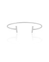 Bracelete Palito Liso Ródio Branco