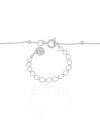 Gargantilha Veneziana Bolinhas Lisas Ródio Branco - 45 cm