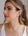 Piercing Filetes Lisos Banhado a Ouro 18K