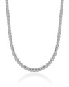 Choker Malha Egípcia 4 mm Ródio Branco