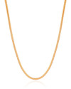 Gargantilha Rabo de Rato 3 mm Banhado a Ouro 18K - 45 cm
