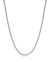Gargantilha Rabo de Rato 3 mm Ródio Branco - 45 cm
