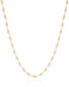 Gargantilha Pérolas Ovais Banhado a Ouro 18K - 40 cm