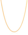 Gargantilha Malha Fita 3 mm Banhado a Ouro 18K - 40 cm