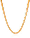 Gargantilha Malha Cobra 6 mm Banhado a Ouro 18K - 40 cm