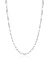 Gargantilha Elos 3 mm Ródio Branco - 40 cm