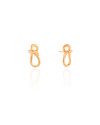Brinco Laço Liso 1.8 cm Banhado a Ouro 18K