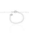 Choker Elos Detalhes Ródio Branco