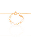 Gargantilha Veneziana Letra R Cravejada Cristal Banhado a Ouro 18K - 45 cm