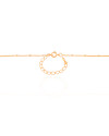 Gargantilha Longa Grumet Plaquinhas Banhado a Ouro 18K - 80 cm