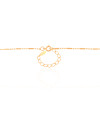 Gargantilha Canutilhos 1 mm Banhado a Ouro 18K - 40 cm