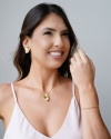 Gargantilha Veneziana Orgânico Pérola Banhado a Ouro 18K - 40 cm
