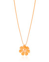 Gargantilha Veneziana Flor Lisa 2.3 cm Banhado a Ouro 18K - 45 cm